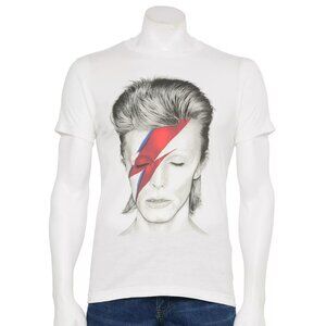 New! David Bowie Ziggy Stardust Glam Rock Music T-Shirt Men's Small
